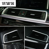 รถจัดแต่งทรงผมเครื่องปรับอากาศ Vent กรอบฝาครอบสติกเกอร์ Trim Air Outlet แผงสำหรับ BMW F10 F18 5 Series ภายใน Auto อุปกรณ์เสริม