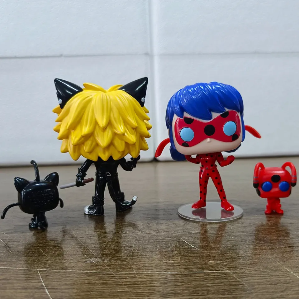 Ladybug, cat Noir, Bubbler, Storm, Tikki and Plagg (Set 8pcs), Action  figures