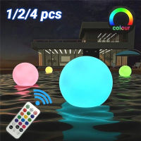 กลางแจ้งกันน้ำ13สีลูกบอลเรืองแสง LED Garden Beach Party โคมไฟสนามหญ้าสระว่ายน้ำ Floating Ball Light Party อุปกรณ์เสริม