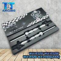 TT RACING กระบอกโช๊คหน้าแต่ง+แกนสีเงิน รุ่น Wave125,r,s,i / 1คู่