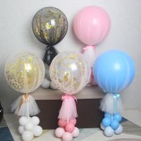 【Affordable variety of balloons】ที่วางบอลลูนยืน T Ulle บอลลูนติดกับถ้วยสำหรับบอลลูนตาราง Centerpieces ตกแต่งงานแต่งงาน T Ulle พรรคซัพพลาย