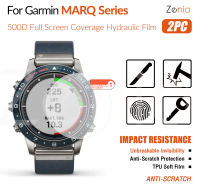 Zenia 2PCS HD แบบเต็มหน้าจอขอบโค้งเต็มรูปแบบฟิล์มกันรอยสำหรับ Garmin Garmin MARQ Driver Athlete Adventurer Golfer Captain Aviator Performance สมาร์ทวอทช์ HD 9H ล่องหนล่องหนที่มองไม่เห็นฟิล์มนุ่ม TPU ฟิล์มป้องกันฟิล์มป้องกันการระเบิดป้องกันรอยขีดข่วน