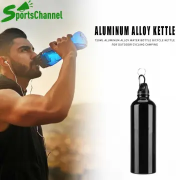 White Blank Sublimation Water Bottle with Carabiner Aluminum