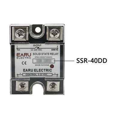 Ssr-25dd Ssr-40dd Ssr 60a 10a 100a เฟสเดียวโซลิดสเตทรีเลย์โมดูล Dc 3-32V อินพุต Dc 12-220V เครื่องแปลงแรงดันไฟฟ้าเอาต์พุต