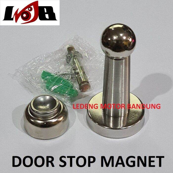 Door Stop Magnet Penahan Pintu Tempel Tahan Benturan Dinding | Lazada ...