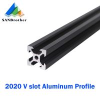 【CW】 Black 100 800mm 2020 V Slot Aluminum Profile Extrusion Frame for CNC Laser Engraving Machine 3D Printer Camera Slider Furniture