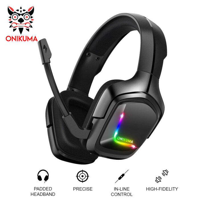 Onikuma K20 Gaming Headset Rgb Backlight Over The Ear Headphone 3 5mm