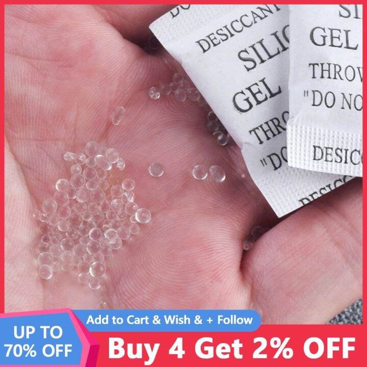 200 Pack 1g Anti Humidade Nontoxic Silica Sachets Desiccant
