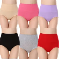 Womens Cotton Waist Briefs Tummy Ladies Stretch Panties