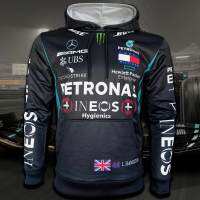 เสื้อกันหนาวฮู้ดดี้ Hoodie Jacket F1 เสื้อแจ็คเก๊ตฟอร์มูลาวัน ทีม เมอร์เซเดส เอเอ็มจี ปิโตรนาส #FM0003 รุ่น ลูวิส แฮมิลตัน ไซส์ S-XL