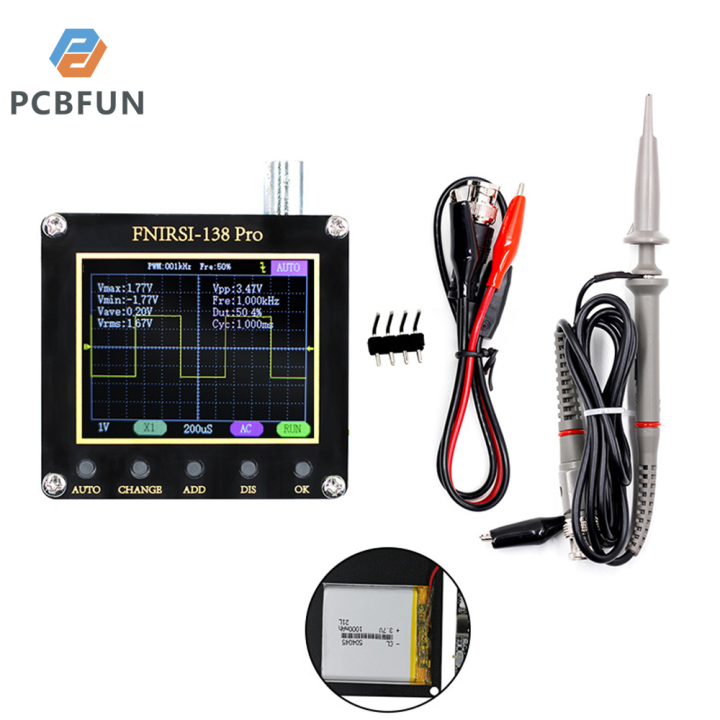 pcbfun-เครื่องแสดงคลื่นกระแสไฟฟ้าดิจิตอลมือถือขนาดเล็ก-fnirsi-138-ไม่มีแบตเตอรี่