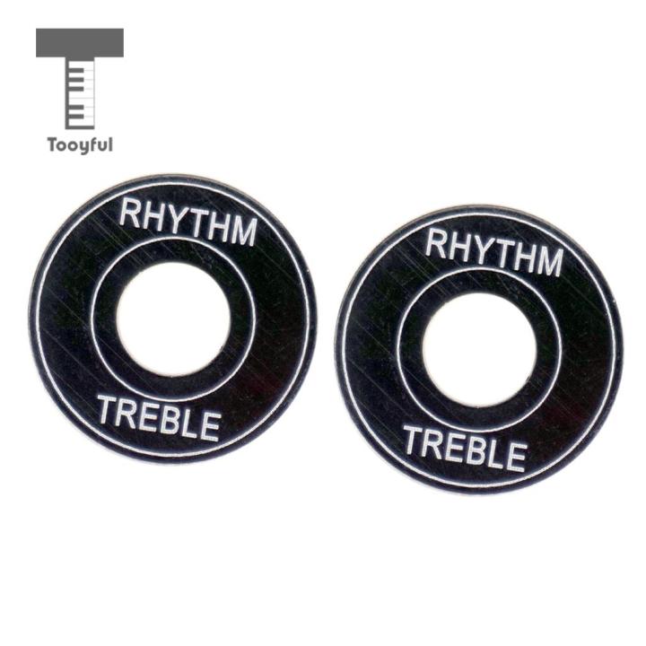 tooyful-pack-of-2-guitar-toggle-switch-plates-washers-rythm-treble-rings-diy-for-lp-electric-guitar-replacement-parts
