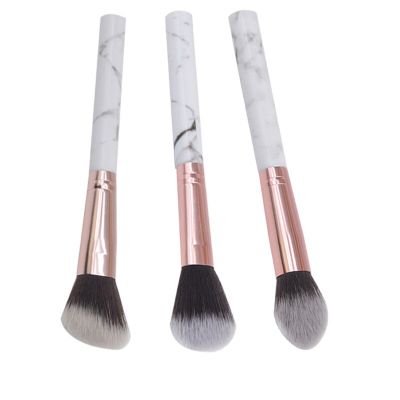 Marble Pattern Blush High Gloss Brush Oblique Head Face Repair Brush Powder Makeup Brush Wholesale Beauty Makeup Tools Makeup Brushes Sets