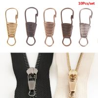 10Pcs DIY Zipper Head Luggage Clothing Shoes Boots Detachable Zipper Puller Tool