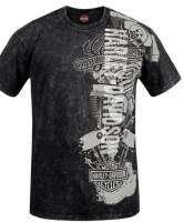 Harley-Davidson® Mens Stack Mineral Dye Short Sleeve Crew-Neck T-Shirt 04