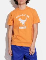 เสื้อยืดผู้ชาย Coach ฤดูใบไม้ผลิและฤดูร้อนใหม่ Ca068ลำลองแขนสั้นคอกลม