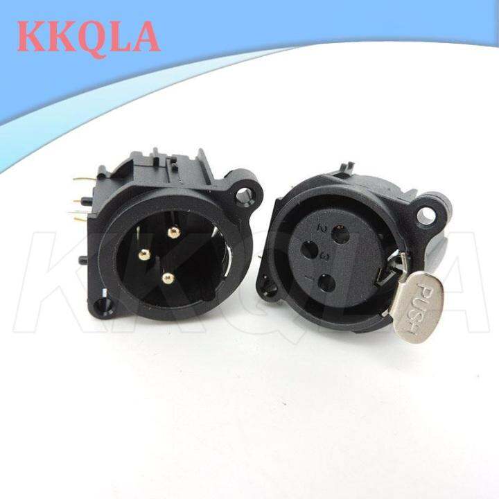 qkkqla-1-4x-3pin-xlr-male-female-audio-panel-mount-chassis-connector-3-poles-xlr-power-plug-socket-microphone-speaker-soldering-adapter