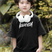 ? 9.9 SALE ? ® เสื้อยืดเด็ก Oversize รุ่น Kidzila Rainbow สีดำ แนวสตรีท Boy&amp;Girl เด็กผู้ชาย ผู้หญิง M L XL Kols