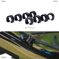 sksbvx 30pcs จักรยาน C-คลิปหัวเข็มขัดคู่มือสายยางเบรค HOUSING MTB BMX Road Mountain Bike Mountain