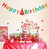 Multi Themes Happy Birthday Banner Baby Shower Birthday Party Decorations Photo Booth Happy Birthday Bunting Garland Flags Banners Streamers Confetti