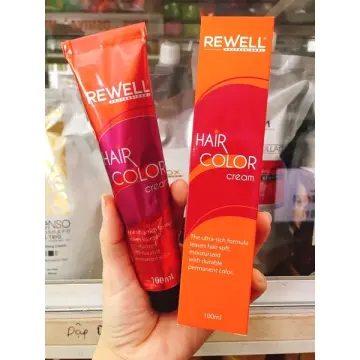 Thuốc nhuộm Rewell: Tự tin sải bước với mái tóc bóng đen óng ả với thuốc nhuộm Rewell chất lượng cao. Không chỉ cho ra màu sắc rực rỡ, sản phẩm còn bảo vệ tóc không bị hư tổn, giúp tóc luôn mềm mượt và bóng khỏe.