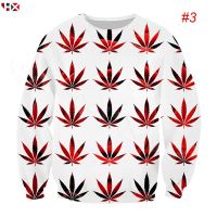 [In stock] 2023 design HX Weed Smoke Leaf Cigarette 3D Print Men   and Women Sweatshirt Casual Long Sleeve T-shirt，Contact the seller for personalized customization of the name