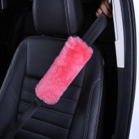 2 Pack Car Seatbelt Protector Fur Soft Comfort Seat Belt Shoulder Strap Covers Harness Pads