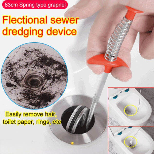 FourPronged Drain Snake with Steel Wire Perfect for Clearing Coffee