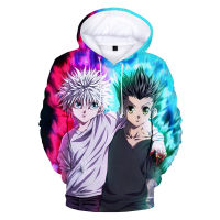 2023 NewAnime H Oodies Hunter X Hunter 3D พิมพ์เสื้อกันหนาวหมวกเสื้อผู้ชายผู้หญิงแฟชั่นสบายๆขนาดใหญ่เสื้อสวมหัว Hisoka พิมพ์ฮาราจูกุเสื้อ