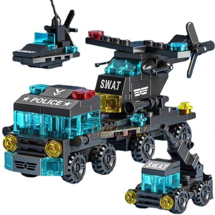 6in1-new-special-police-tow-trucks-airplanes-car-mini-loader-classic-model-building-blocks-sets-bricks-toy-city