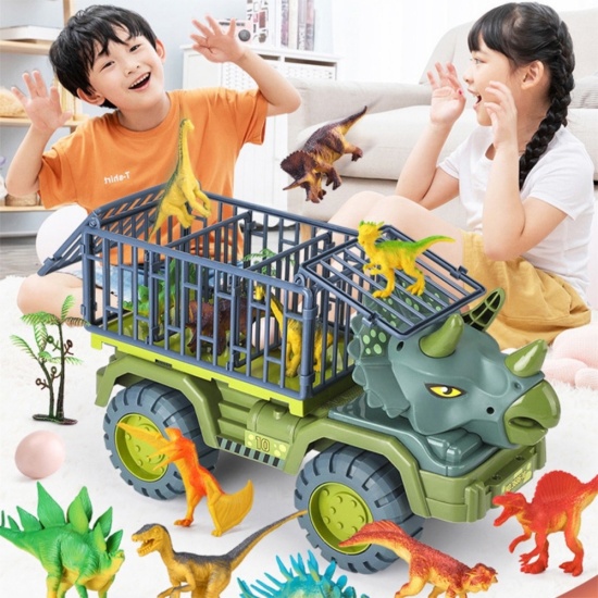 Ô tô đồ chơi khủng long cỡ lớn cho bé chở thú - ảnh sản phẩm 1