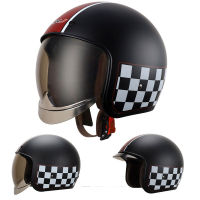 Casco Moto หมวกกันน็อควินเทจมอเตอร์ไซค์ HNJ 603หมวกกันน็อคแข่งบนถนนหมวกกันน็อครถจักรยานยนต์วิบากรถจักรยานยนต์ผู้ชายขี่ Helm Half Face แมงป่อง