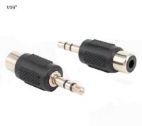 1/8 quot; 3.5mm Stereo Male to Phono RCA Female Connector Adapter Converter