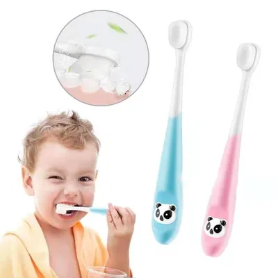 แปรงสีฟันเด็กลายแพนด้า  แปรงสีฟันเด็กขนนุ่มแปรงสะอาด 🌸ฟรีกล่องเก็บ🌸