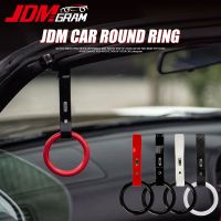 JDM แหวนแขวนรถแข่งของเล่น1ชิ้นมือจับดึงอเนกประสงค์,สายรัดพีวีซีเพื่อความปลอดภัยของตกแต่งตะขอซึริคาวะอุปกรณ์ตกแต่งภายในรถยนต์