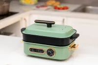Nồi Lẩu Điện Đa Năng Cao Cấp 4.5L - Chất Liệu Cao Cấp Chống Dính - 4 Khay Rời Tiện Dụng - Hàng Cao Cấp