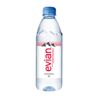 เอเวียง น้ำเเร่ ในขวดพลาสติก จากฝรั่งเศส 500 มิลลิลิตร - Evian Water Bottle imported from France 500ml