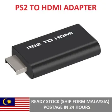 PS2 to HDMI-compatible Converter for Sony Playstation 2, Adapter with 3.5mm  Headphone Audio Jack for HDTV Monitor, Video AV Adapter, PS2 to HDMI-compatible  Converter, Black 