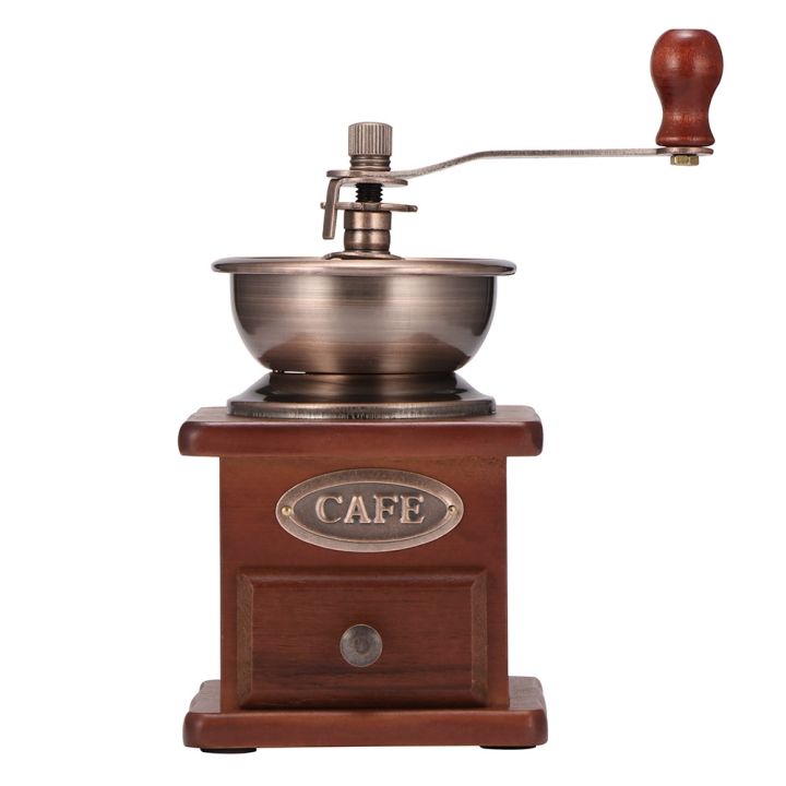 hot-new-retro-coffeemill-maker-hand-conical-burr-grinders-เครื่องบดกาแฟไม้คลาสสิก