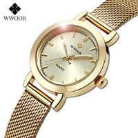 【YF】✚☒  Ladies Watches 2023 Top Brand Luxury Mesh Band Gold Fashion Small Wristwatch Reloj Mujer