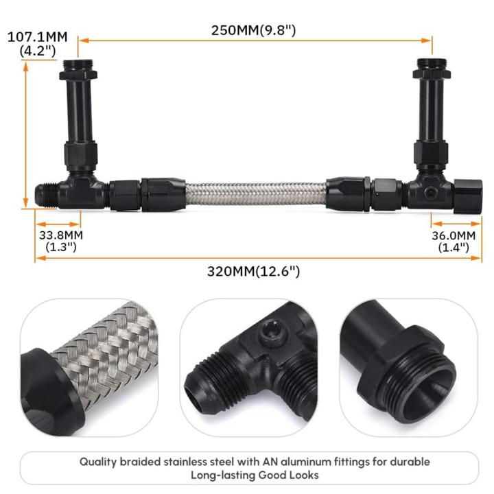 สายเชื้อเพลิงฟีดคู่-prasku-สำหรับ4150พรีเมี่ยม-มาแทนที่ทนทานอเนกประสงค์สำหรับ-aed-สีดำ