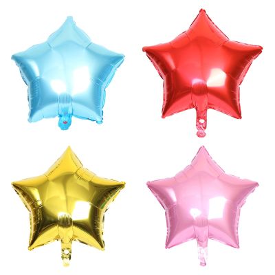1Pc18 Inch Five Star Aluminum Foil Balloons Birthday Party Wedding Decoration Supplies Children 39;s InflatableToys Gift