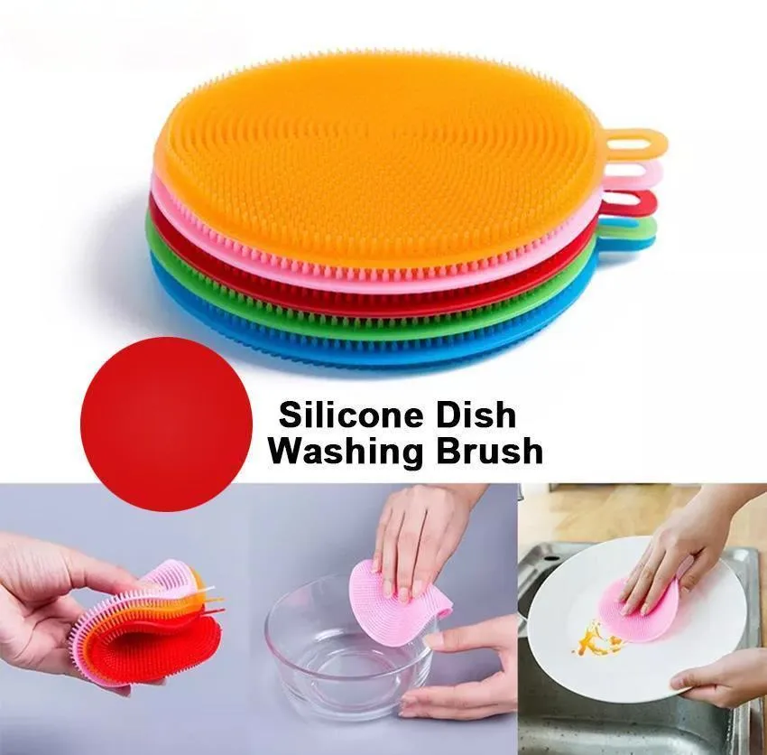  Vegetable Scrubber Brush : Double Sided Fruit and