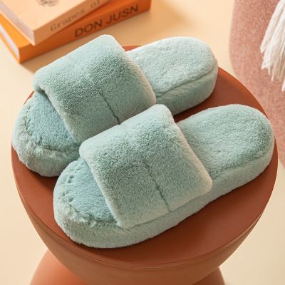 Womens House Slippers Anti Slip Indoor Slippers Thick Soles Flully Selipar Flat Soles Home Slippers