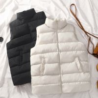 2022 Winter Cotton Down Vest Women Loose Waistcoat Bodywarm Jacket Cotton Padded Jacket Sleeveless Female Winter Waistcoat