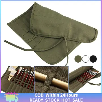 Canvas Paint Brush Storage Bag Roll Up Draw Pen Storage Case Watercolor Oil  Acyrlic Pencil Bag