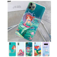 T-201 Ariel little mermaid โปร่งใส อ่อนนุ่ม ซิลิโคน TPU เคสโทรศัพท์ หรับ VIVO V25E Y12 Y02S Y33S Y11S Y31 Y21S Y12S Y15 Y51A V25 Y35 X80 Y02 Y11 Y51 Y17 Y21 Y22S Y01 Y16 Pro