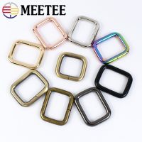 20Pcs 13-50mm Metal Ring Buckles Webbing Belt Adjuster Claps Ribbon Handbag Strap Dog Collar Hooks DIY Hardware Accessories F4-5