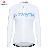 ZZOOI X-Tiger Women Cycling Jersey Long Sleeve Bicycle Shirt Quick Dry Breathable Biking Clothing Sport Tops Men