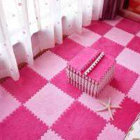 youlike พร้อมส่งถูกสุดพรมจิ๊กซอว์ ขนาด 30x30x1 ซม. พรมกำมะหยี่ พรม DIY ตกแต่งห้อง พื้นผิวนุ่ม ยึดติดพื้นดี ไม่ลื่นไถล#B005